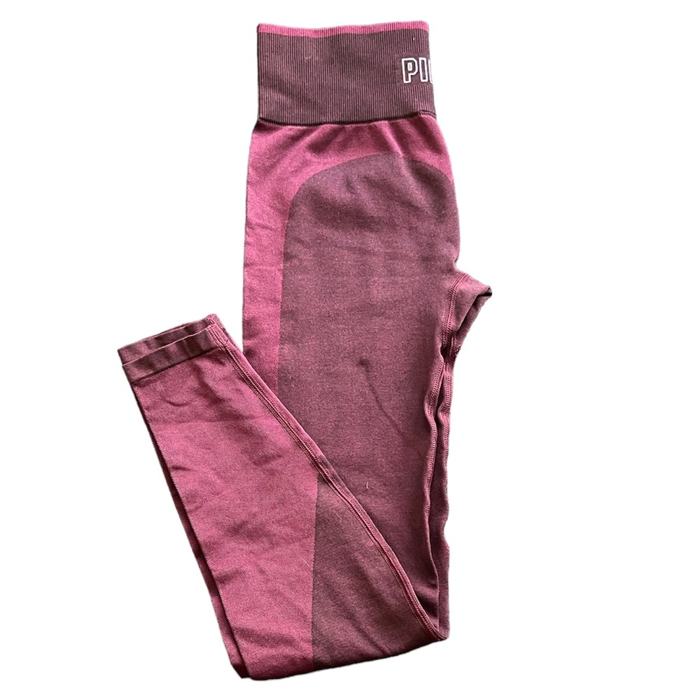 PINK Victoria Secret Seamless Leggings Purple/Red Small